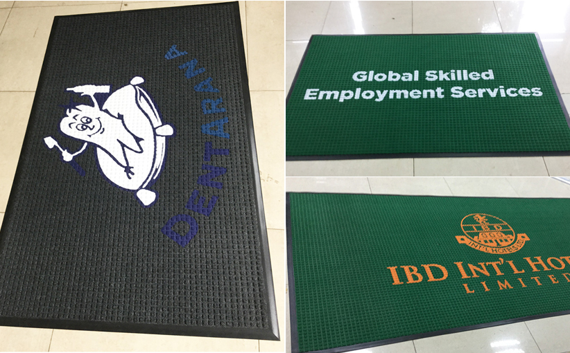酒店門口 大樓門口門廳地毯地墊 定制LOGO商標(biāo)地毯地墊 除塵防滑地墊